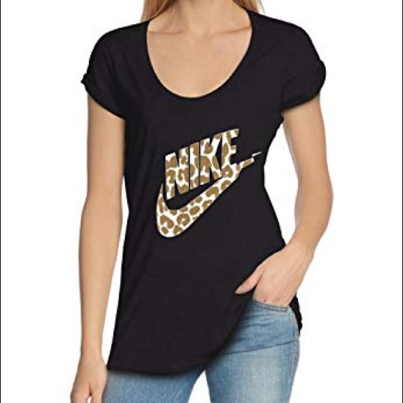 nike leopard print top